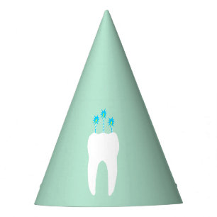 Celebration Tooth with Candles Party Hat