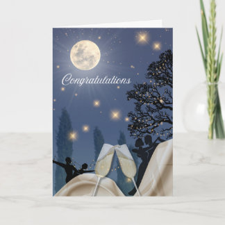 Celebration Under Moonlight Folded Greeting Card