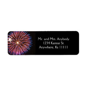 Celebration Wedding Pink Return Address Label