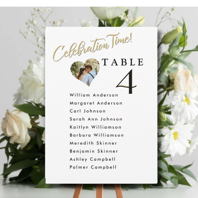 Celebration Wedding Seating Plan Cards Guest Names (Creator Uploaded)
