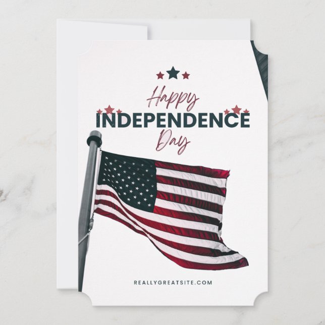 #CelebrationHappyIndependenceDayFlatHolidayCard Holiday Card (Front)