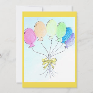 Celebrations birthdays balloons card