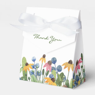 Celebrations, Birthdays, Watercolor Coneflowers Favour Box