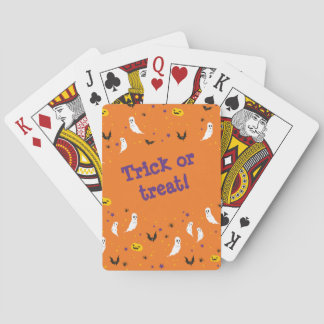 Celebrations Street - Halloween (orange) Playing Cards