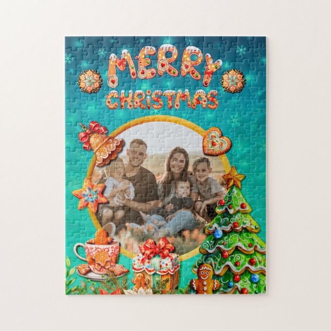 Celebrations with my custom Christmas Gingerbread Jigsaw Puzzle (Vertical)