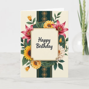 Celebratory Blossom Birthday Card