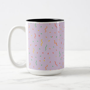 Celebratory Confetti Two-Tone Coffee Mug