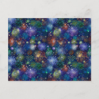 Celebratory Fireworks Postcard