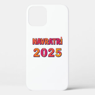 Celebratory “NAVRATRI 2025” Colourful Typography iPhone 12 Case