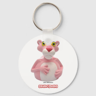 CelebriDucks Rubber Duck Pink Panther Key Ring