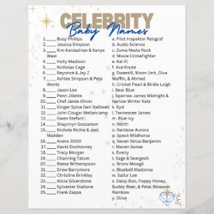 Celebrity Baby Name Game