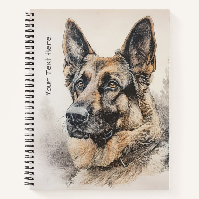 Celebrity German Shepherd  Notebook (Front)