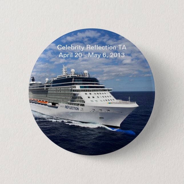 Celebrity Reflection TA round button (Front)
