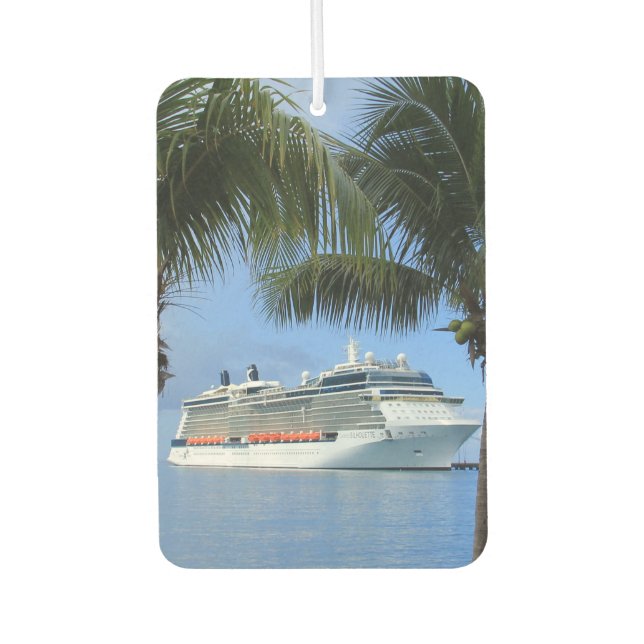 Celebrity Silhouette Cruise to Paradise Car Air Freshener (Front)
