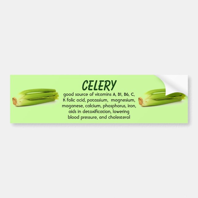 Celery bumper sticker (Front)