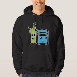 Celery + Peanut Butter SuspectCelery™ BFF Black Hoodie