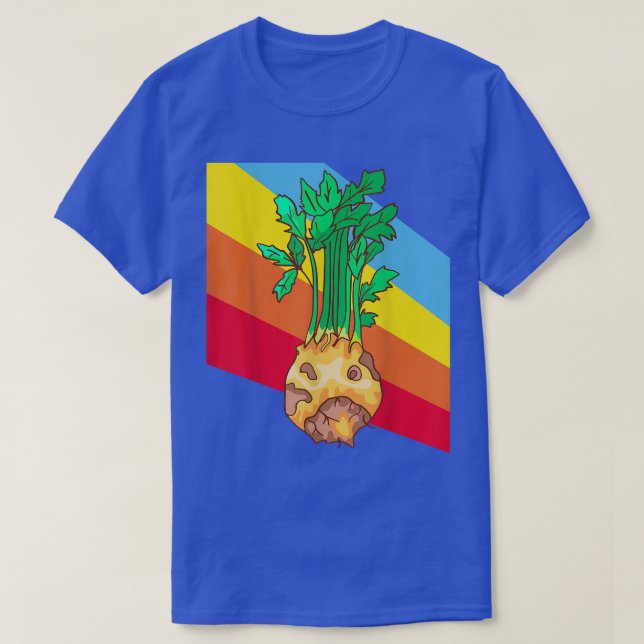 Celery root Vegetables Food Vegan Vegetarian  T-Shirt (Design Front)