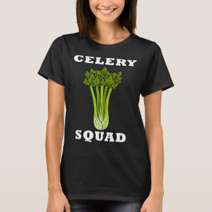 Celery Squad Vegetables Leek Healthy Food T-Shirt