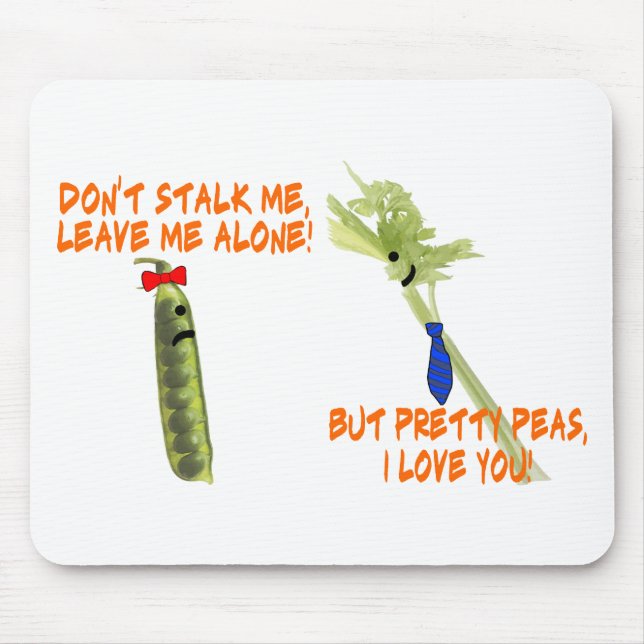 Celery Stalk And Pretty Peas Mouse Pad (Front)