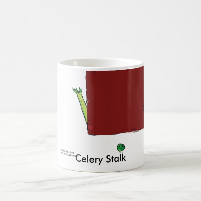 Celery stalk coffee mug (Center)