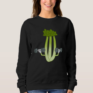 Celery Workout Ironic Gym Powerlifting Leek Sweatshirt