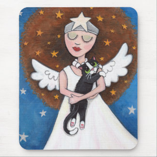 Celeste and her Cat Mousepad