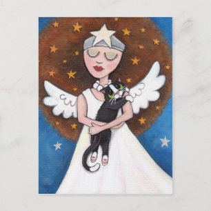 Celeste and her Cat Postcard