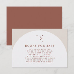 CELESTE Boho Terracotta Books for Baby Insert Card