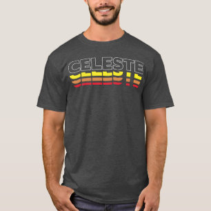 Celeste First Name Funny Vintage Sunset Celeste fa T-Shirt