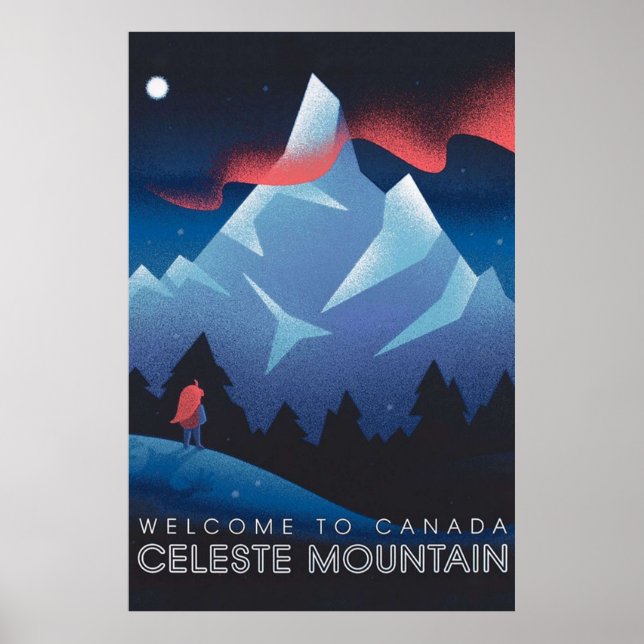 Celeste Game Mountain Poster (Front)