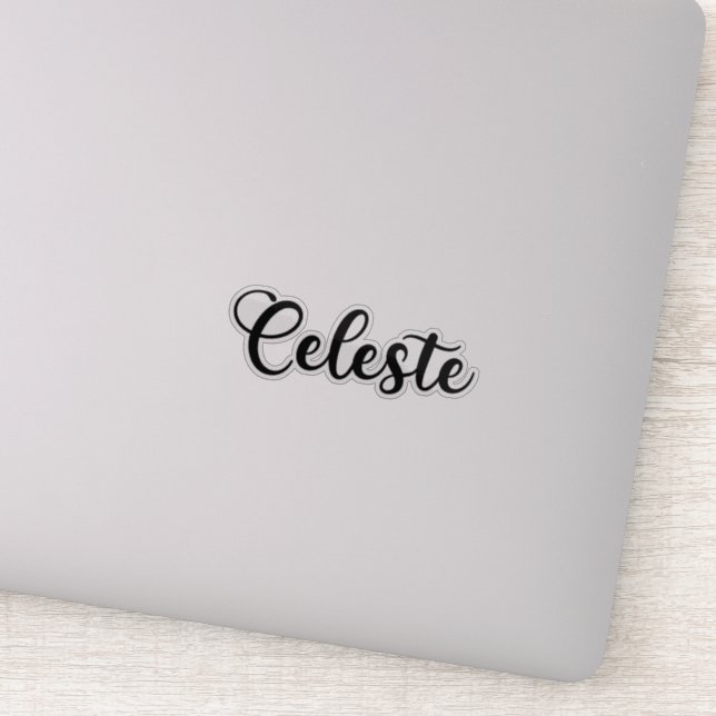 Celeste Name - Handwritten Calligraphy (Detail)