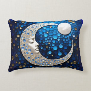 Celeste : Woman in the moon. Extended Version Decorative Cushion