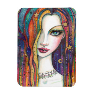 Celestia Bohemian Beauty Art by Molly Harrison Magnet