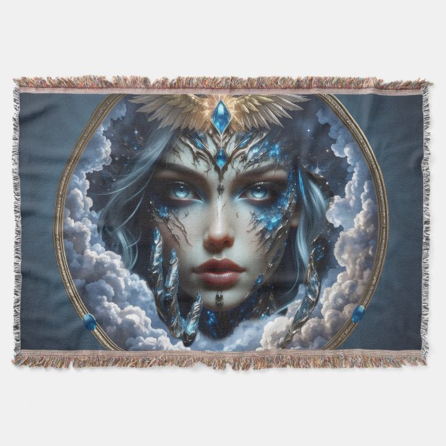 Celestia – Guardian of the Endless Sky.  Throw Blanket (Front)