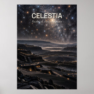 Celestia — Stellar Observatory World Poster