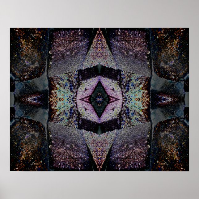 CELESTIAL 2 Psychedelic Abstract Meditation Art Poster (Front)