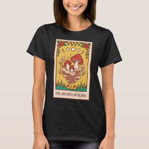 Celestial Aesthetic Triple Moon Wicca Witchy Tarot T-Shirt