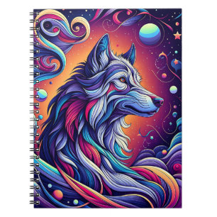 Celestial Alpha Wolf – Cosmic Fantasy Notebook