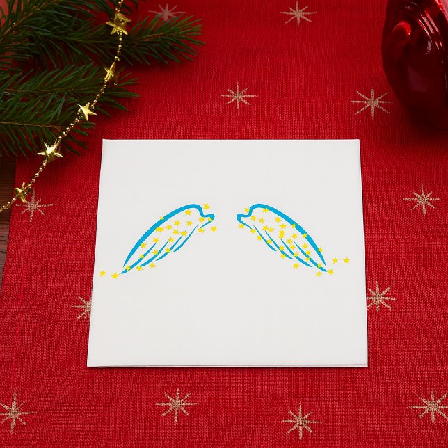 Celestial Angel Wings with Sparkling Stars  Napkin (Creator Uploaded)