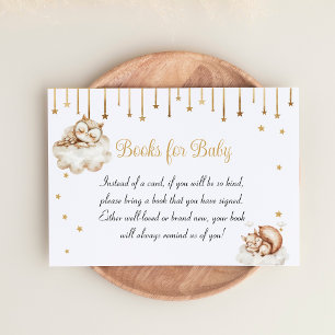 Celestial Animals Baby Shower Books for Baby Enclosure Card