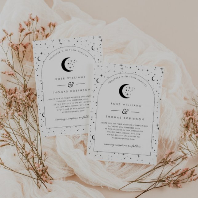 Celestial Arched Wedding Invitation (Creator Uploaded)