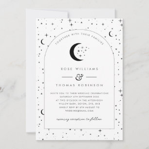 Celestial Arched Wedding Invitation