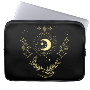 Celestial art Moon and Stars Laptop Sleeve