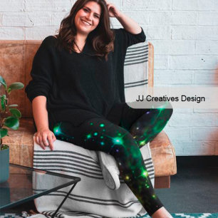 Celestial Art night sky and stars Leggings