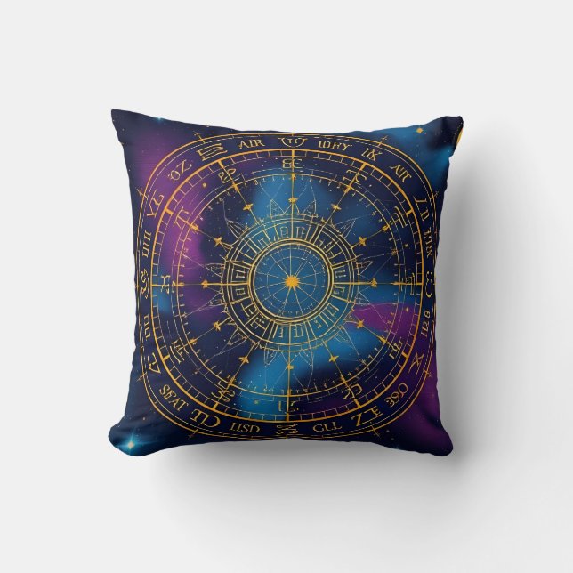 Celestial Astrology Map Cushion (Front)