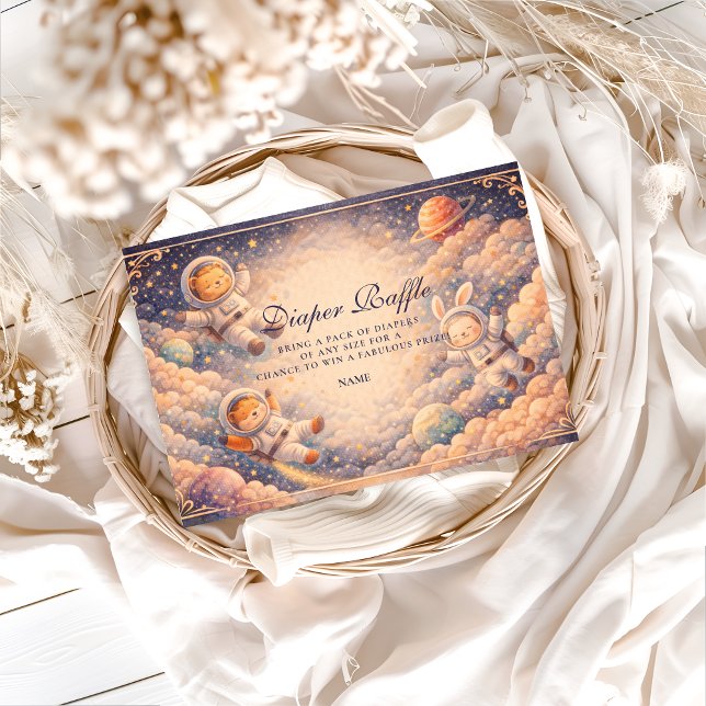 Celestial Astronaut Neutral Space Diapper Raffle  Enclosure Card (Creator Uploaded)