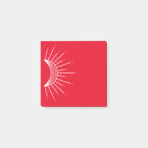 Celestial, Astronomical. Crescent Sun Ray Post-it Notes