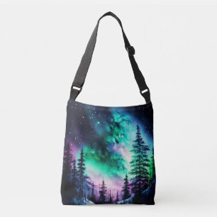 Celestial Aurora Borealis Northern Lights Vivid Crossbody Bag