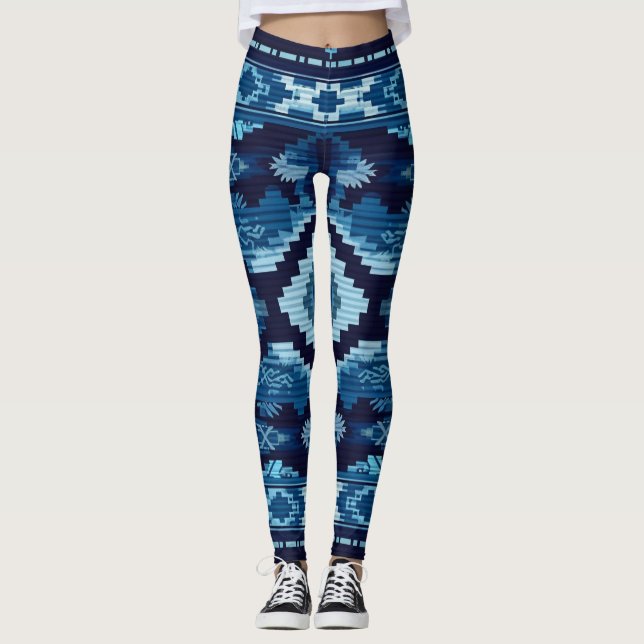 Celestial Aztec Leggings (Front)