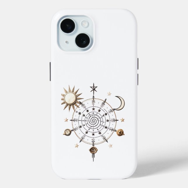 Celestial Balance Mandala iPhone / iPad case (Back)